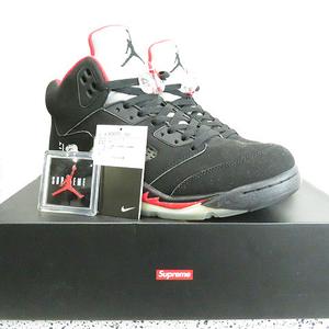 シュプリーム SUPREME ☆AA☆NIKE AIR JORDAN 5 RETRO SUPREME 824371 