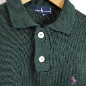 ラルフローレン RALPH LAUREN ポロシャツ ニット 半袖 ロゴ 刺繍