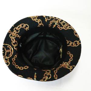 ステューシー STUSSY ロゴ刺繍 チェーン 総柄 バケットハット