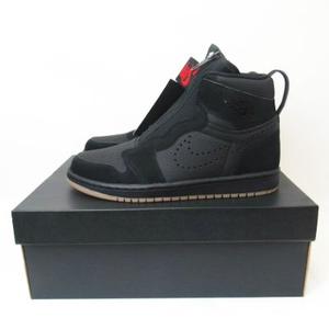 未使用品 ナイキ NIKE ☆AA☆ AIR JORDAN 1 HIGH ZIP BLACK