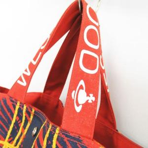 Vivienne Westwood MAN 2WAYバッグ キャンバス×レザー赤 ヴィヴィアンウエストウッドマン Vivienne Westwood MAN ハンド