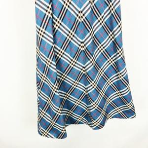 バーバリーブルーレーベルノバチェック青スカート 38 バーバリーブルーレーベル BURBERRY BLUE LABEL ノバチェック