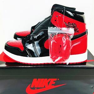 未使用品 ナイキ NIKE ☆AA☆ Air Jordan 1 High OG Patent Bred