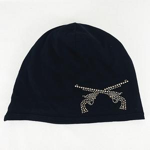 ロアー roar スワロフスキー 2丁拳銃 カシミヤ混 ビーニー ニット 