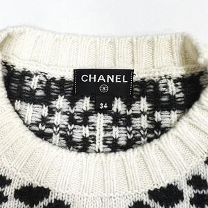 CHANEL - CHANEL シャネル 21AW P71472K10252 ハートクローバー ココマーク カシミア ニット セーター サイズ 34 正規品 / 32459 CHANEL - CHANEL シャネル 21AW P71472K10252 ハートクローバー