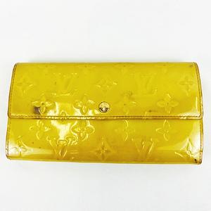 【専用】 【中古品】ルイヴィトン ヴェルニ 財布 イエロー ルイヴィトン LOUIS VUITTON ヴェルニ ポルトフォイユサラ