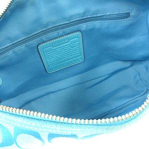 コーチ COACH 9363 シグネチャー スエード 切替 キャンバス 肩掛け 
