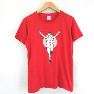 グリコ プリント 半袖 Tシャツ ユナイテッドアスレ ボディ 赤