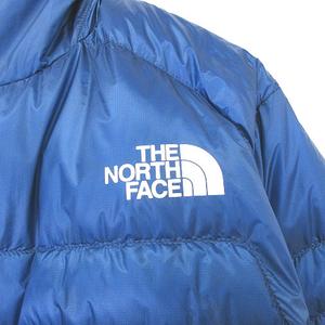 ザノースフェイス THE NORTH FACE ND42333R ライトヒートフーディー ダウンジャケット パーカー S 青系 ブルー ロゴ 文字 ジップアップ 裏 vectorpremium_077-202411140189