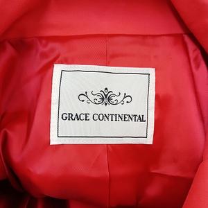 グレースコンチネンタル GRACE CONTINENTAL スタンド トレンチ コート 38 赤 レッド レディース