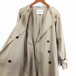 ローズバッド ROSE BUD ノーカラー トレンチコート S ベージュ系 レディース