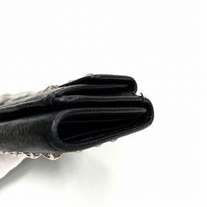 ジミーチュウ JIMMY CHOO コンパクトウォレット 三つ折り スタッズ 財布 黒 ブラック ☆AA★ メンズ レディース