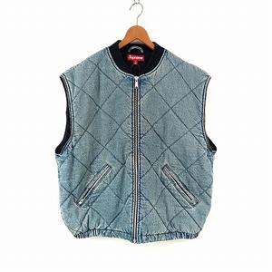 シュプリーム SUPREME Zip-Off Sleeve Quilted Bomber Jacket Denim XL 