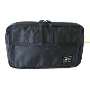 ポーター PORTER　ブラックナイロンボディバッグ ポーター PORTER バッグ ボディバッグ ウエストバッグ ナイロン ロゴ