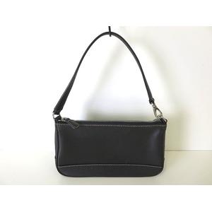 コーチ ハンプトン アクセサリーポーチ 7785 レザー 黒 レディース 美品 コーチ COACH ハンドバッグ ポーチ レザー 黒 ブラック 7785