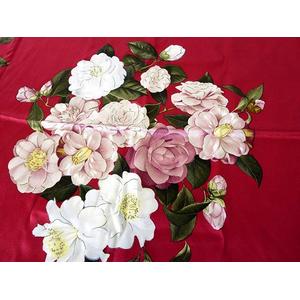 【未使用品】CHANELシャネル■花柄ピンク系シルク大判スカーフ■ ストール 新品未使用品 CHANEL シャネル ピンク 大判ハンカチ 花柄