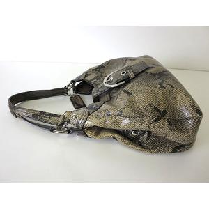 コーチ COACH バッグ ショルダーバッグ パイソン柄 パテント レザー 