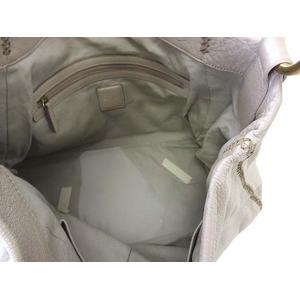 サザビー SAZABY バッグ ショルダーバッグ レザー ベージュ 牛革 ワン