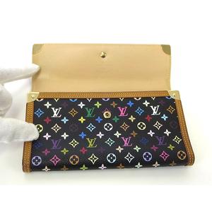 ルイヴィトン LOUIS VUITTON 財布 長財布 モノグラム マルチカラー 黒