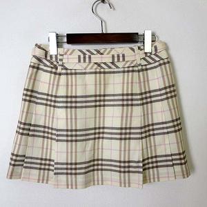 BURBERRY BLUE LABEL】チェック ミニスカート ブラウン 38 バーバリー