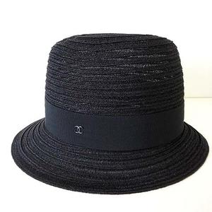 未使用品 シャネル CHANEL ハット ストローハット 帽子 ぼうし ココ 