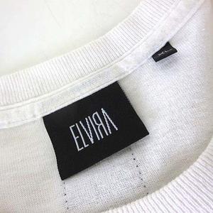 エルビラ ELVIRA Tシャツ ロゴ フォト プリント コットン 半袖 XL 白 