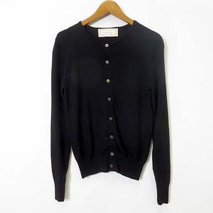 ロペピクニック ROPE Picnic カーディガン ニット ウール 100% 長袖 M 38 黒 ブラック レディース