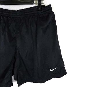NIKE　ハーフパンツ　ブラック　バスケ　ロゴ刺繡　ウエストゴム　スポーツ ナイキ NIKE TEAM タグ ヴィンテージ 90'S ショートパンツ ハーフ