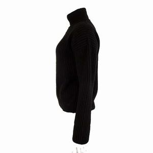 シャネル CHANEL レア カシミヤ ブラック タートル ニット