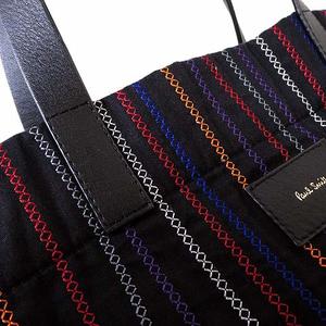 未使用　ポールスミス　メンズ　レディース　バッグ　トートバッグ　マルチストライプ Paul Smith ポール スミス トートバッグ メンズ レディース
