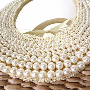 アナトリエ ANATELIER バッグ パール ビジュー かごバッグ トート  