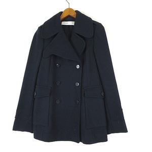 シーバイクロエ SEE BY CHLOE コート ピーコート メルトン ウール ロゴ  