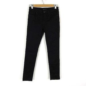 ユニクロ UNIQLO ウルトラ ストレッチ ジーンズ デニムパンツ スキニー テーパード コットン ストレッチ 25 黒 ブラック レディース