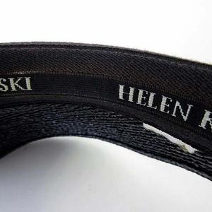 ヘレンカミンスキー HELEN KAMINSKI バイザー サンバイザー Marina マリーナ Black Logo UPF50+ ラフィア製ハット 帽子 F 黒 ブラック ぼうし レディース