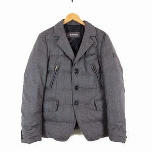 エトレゴ HETREGO DUKU 3B テーラード ダウンジャケット ウール アウター S 44 グレー ルーマニア製 国内正規品 メンズ