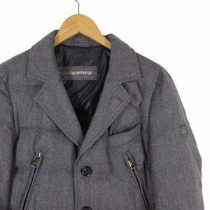 エトレゴ HETREGO DUKU 3B テーラード ダウンジャケット ウール アウター S 44 グレー ルーマニア製 国内正規品 メンズ