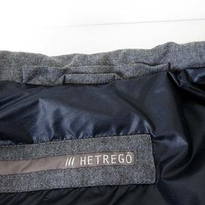 エトレゴ HETREGO DUKU 3B テーラード ダウンジャケット ウール アウター S 44 グレー ルーマニア製 国内正規品 メンズ
