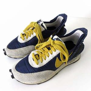 ナイキ NIKE アンダーカバー UNDERCOVER デイブレイク Daybreak Obsidian スニーカー シューズ CJ3295-400 レア 希少 22.5cm 紺 ネイビー イエロー くつ 靴 レディース