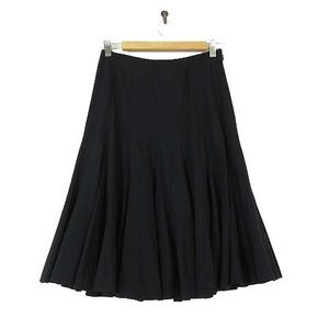ラルフローレン RALPH LAUREN スカート フレアスカート サーキュラースカート ストレッチ ウール S 7 黒 ブラック 国内正規品 レディース
