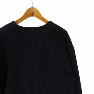 イネド INED コート ノーカラー ロングコート カシミヤ ウール