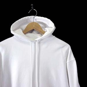 BALENCIAGA ホワイト フード付きパーカー　バレンシアガ バレンシアガ BALENCIAGA バックロゴ パーカー フーディ プルオーバー