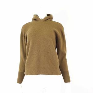 アイシービー iCB ニット パーカー プルオーバー ウール フード 長袖 XS キャメル 小さいサイズ レディース