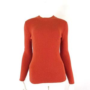 アーバンリサーチ URBAN RESEARCH リブ ニット セーター リブ 長袖 M オレンジ レディース