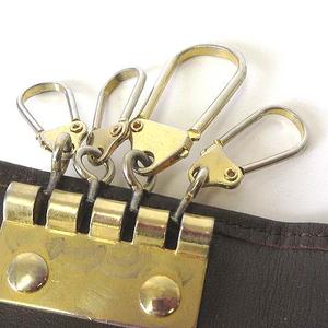 バーバリー BURBERRY キーケース 4連 ノバチェック ホース ロゴ キャンバス レザー 茶 ブラウン ベージュ メンズ レディース