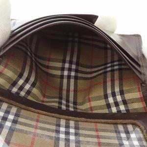 バーバリー BURBERRY パスケース カードケース 名刺入れ レザー ノバチェック ロゴ 茶 ブラウン メンズ レディース