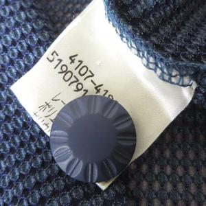 ケティ KETTY カーディガン ジャケット ドット 刺繍 シアー ショート丈 半袖 M ネイビーブルー レディース