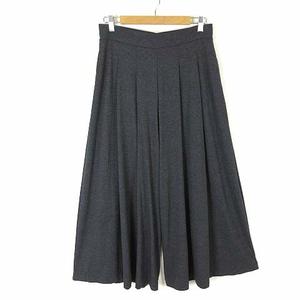 ユニクロ UNIQLO カットソー イージー スカンツ パンツ ガウチョ ワイド タック 落ち感 とろみ ストレッチ L グレー レディース