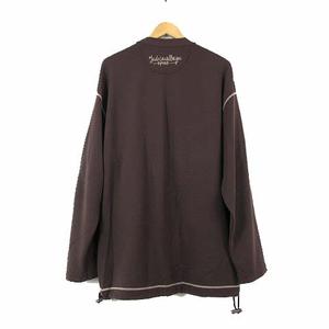 カステルバジャック CASTELBAJAC カットソー トレーナー トップス ロゴ アニマル ワッペン 刺繍 XL 4 ダークブラウン こげ茶色 ゆったり 大きいサイズ 国内正規品 メンズ