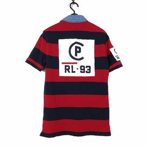 ポロ ラルフローレン POLO RALPH LAUREN 復刻 RL93 ラガーシャツ ポロシャツ 半袖 鹿の子 ロゴ 刺繍 XS 赤 レッド 紺 ネイビー 国内正規品 メンズ