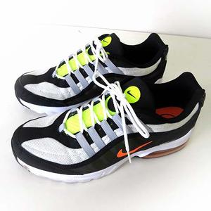 ナイキ NIKE エアマックス AIR MAX VG-R CK7583-101 スニーカー シューズ 27.5cm 白 ホワイト 黒 ブラック 蛍光イエロー US 7.5 くつ 靴 シューズ 美品 メンズ